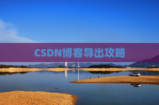 CSDN博客导出攻略